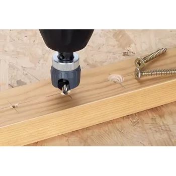 Sraigtų pradinukas Wolfcraft 2544000, šešiabriaunis kotas, įrankių plienas, spalvotiesiems metalams, 90° įgilinimas, komplekte šešiabriaunis raktas