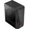 Kompiuterio korpusas AEROCOOL Zauron Midi Tower Juoda — Midi-Tower, šoninis langas, palaiko ATX/microATX/Mini-ITX, maks. GPU 32,5 cm, CPU aušintuvo aukštis 166 mm, 2x 3,5 colio lizdų, 4x 2,5 colio lizdų