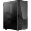 Kompiuterio korpusas AEROCOOL Zauron Midi Tower Juoda — Midi-Tower, šoninis langas, palaiko ATX/microATX/Mini-ITX, maks. GPU 32,5 cm, CPU aušintuvo aukštis 166 mm, 2x 3,5 colio lizdų, 4x 2,5 colio lizdų