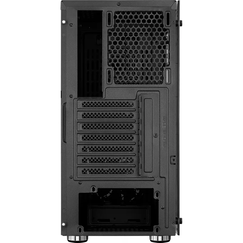 Kompiuterio korpusas AEROCOOL Zauron Midi Tower Juoda — Midi-Tower, šoninis langas, palaiko ATX/microATX/Mini-ITX, maks. GPU 32,5 cm, CPU aušintuvo aukštis 166 mm, 2x 3,5 colio lizdų, 4x 2,5 colio lizdų