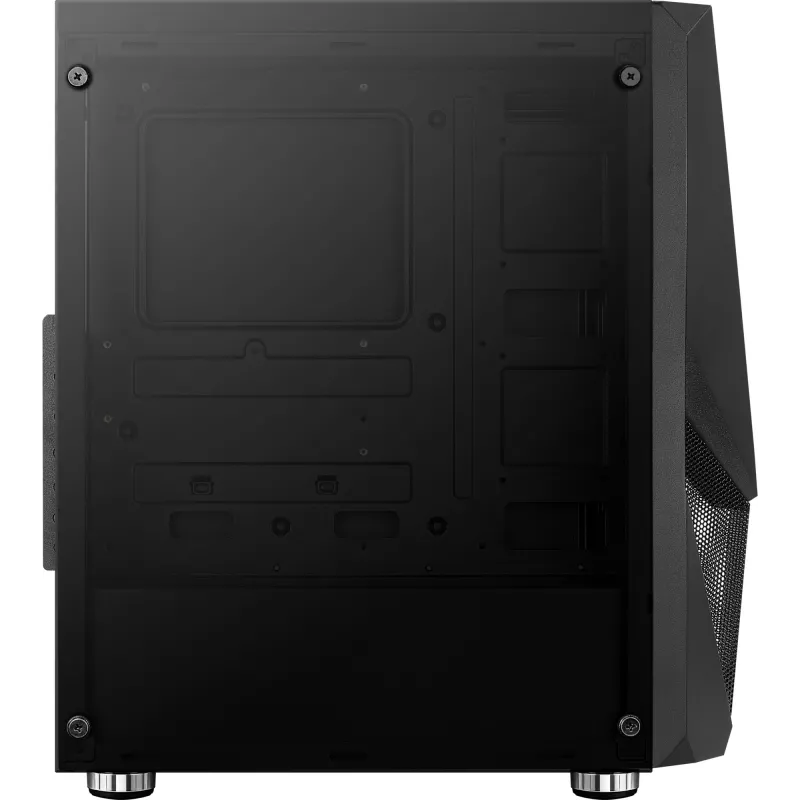 Kompiuterio korpusas AEROCOOL Zauron Midi Tower Juoda — Midi-Tower, šoninis langas, palaiko ATX/microATX/Mini-ITX, maks. GPU 32,5 cm, CPU aušintuvo aukštis 166 mm, 2x 3,5 colio lizdų, 4x 2,5 colio lizdų