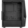Kompiuterio korpusas AEROCOOL Zauron Midi Tower Juoda — Midi-Tower, šoninis langas, palaiko ATX/microATX/Mini-ITX, maks. GPU 32,5 cm, CPU aušintuvo aukštis 166 mm, 2x 3,5 colio lizdų, 4x 2,5 colio lizdų