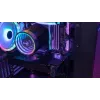 PC Midi Tower korpusas AEROCOOL Graphite‑G‑BK‑v2 — juodas, ATX/Micro‑ATX/Mini‑ITX, priekyje 2×140 mm+gale 1×140 mm