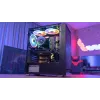 PC Midi Tower korpusas AEROCOOL Graphite‑G‑BK‑v2 — juodas, ATX/Micro‑ATX/Mini‑ITX, priekyje 2×140 mm+gale 1×140 mm