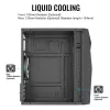 PC korpusas AEROCOOL Raider Mini G V3 Mini-ITX / microATX, juodas, šoninis langas, žalias LED, maks. GPU 285 mm, CPU aušintuvas 159 mm