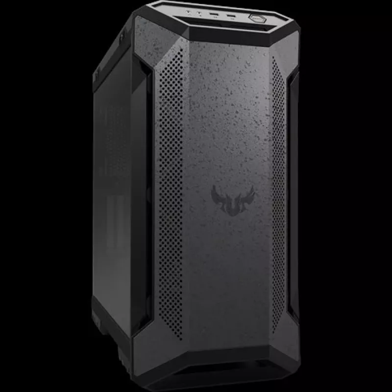 PC korpusas ASUS TUF Gaming GT501 Midi Tower — juodas, palaiko ATX/Micro-ATX/Mini-ITX/E-ATX, 3x120mm priekyje, 1x140mm gale, 42 cm GPU, 18 cm CPU aušintuvas