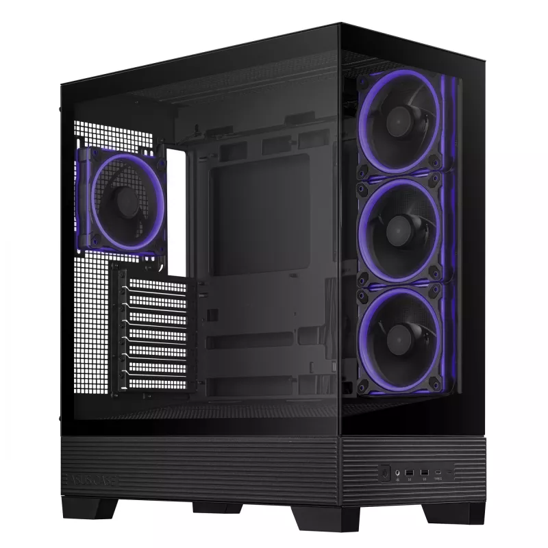ASUS A31 Plus TG ARGB Juoda Midi Tower