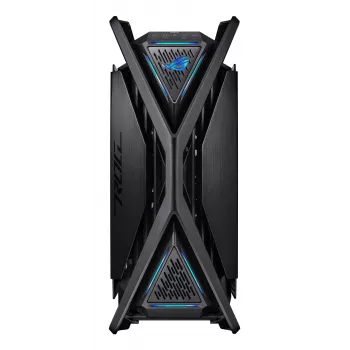 Kompiuterio korpusas ASUS ROG Hyperion GR701 BTF Edition Tower — juodas, grūdintas stiklas, E-ATX/ATX/microATX palaikymas, 46 cm GPU, 420 mm viršutinis radiatorius