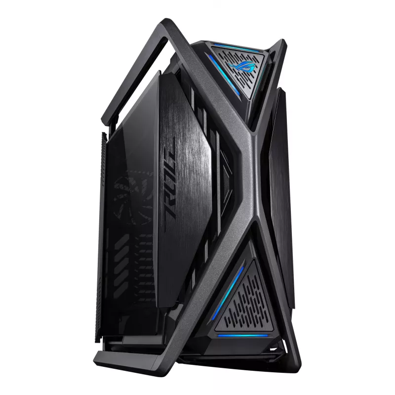 Kompiuterio korpusas ASUS ROG Hyperion GR701 BTF Edition Tower — juodas, grūdintas stiklas, E-ATX/ATX/microATX palaikymas, 46 cm GPU, 420 mm viršutinis radiatorius