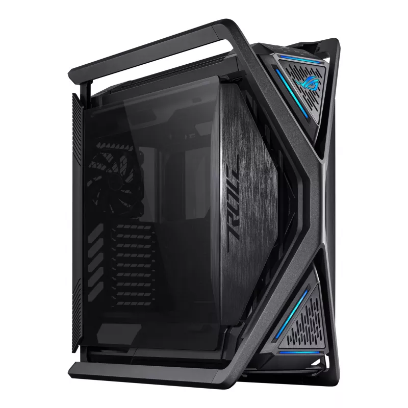 Kompiuterio korpusas ASUS ROG Hyperion GR701 BTF Edition Tower — juodas, grūdintas stiklas, E-ATX/ATX/microATX palaikymas, 46 cm GPU, 420 mm viršutinis radiatorius