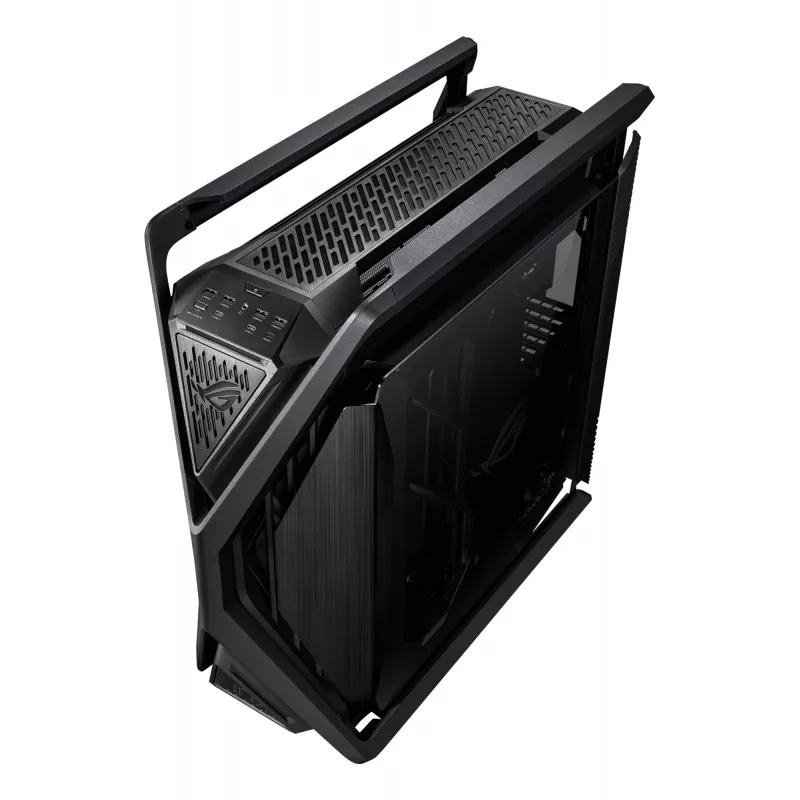Kompiuterio korpusas ASUS ROG Hyperion GR701 BTF Edition Tower — juodas, grūdintas stiklas, E-ATX/ATX/microATX palaikymas, 46 cm GPU, 420 mm viršutinis radiatorius