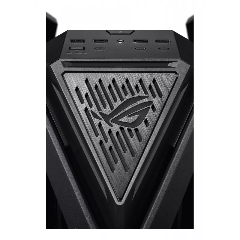 Kompiuterio korpusas ASUS ROG Hyperion GR701 BTF Edition Tower — juodas, grūdintas stiklas, E-ATX/ATX/microATX palaikymas, 46 cm GPU, 420 mm viršutinis radiatorius