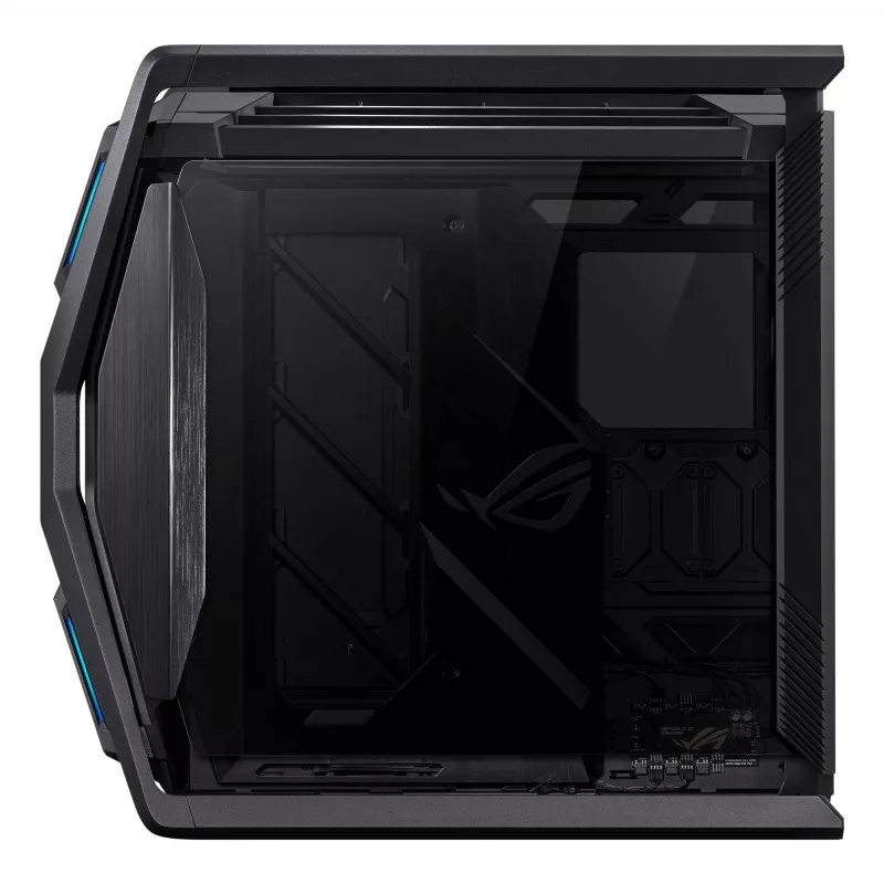 Kompiuterio korpusas ASUS ROG Hyperion GR701 BTF Edition Tower — juodas, grūdintas stiklas, E-ATX/ATX/microATX palaikymas, 46 cm GPU, 420 mm viršutinis radiatorius