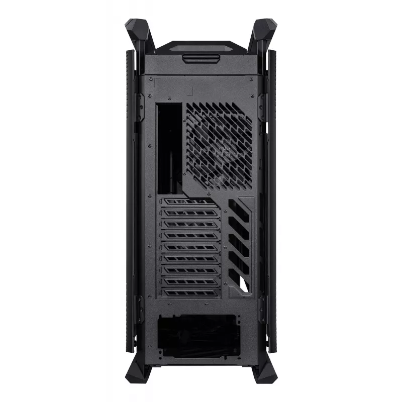 Kompiuterio korpusas ASUS ROG Hyperion GR701 BTF Edition Tower — juodas, grūdintas stiklas, E-ATX/ATX/microATX palaikymas, 46 cm GPU, 420 mm viršutinis radiatorius