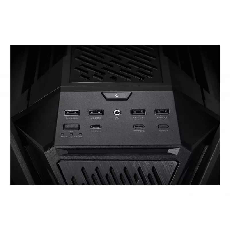 Kompiuterio korpusas ASUS ROG Hyperion GR701 BTF Edition Tower — juodas, grūdintas stiklas, E-ATX/ATX/microATX palaikymas, 46 cm GPU, 420 mm viršutinis radiatorius
