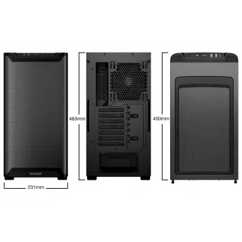 PC korpusas be quiet! PURE BASE 501 Airflow Midi Tower juodas