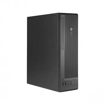 CHIEFTEC BE-10B-300 kompiuterio korpusas, mažas formos faktorius, juodas, microATX, 300 W maitinimo blokas, 22 cm GPU