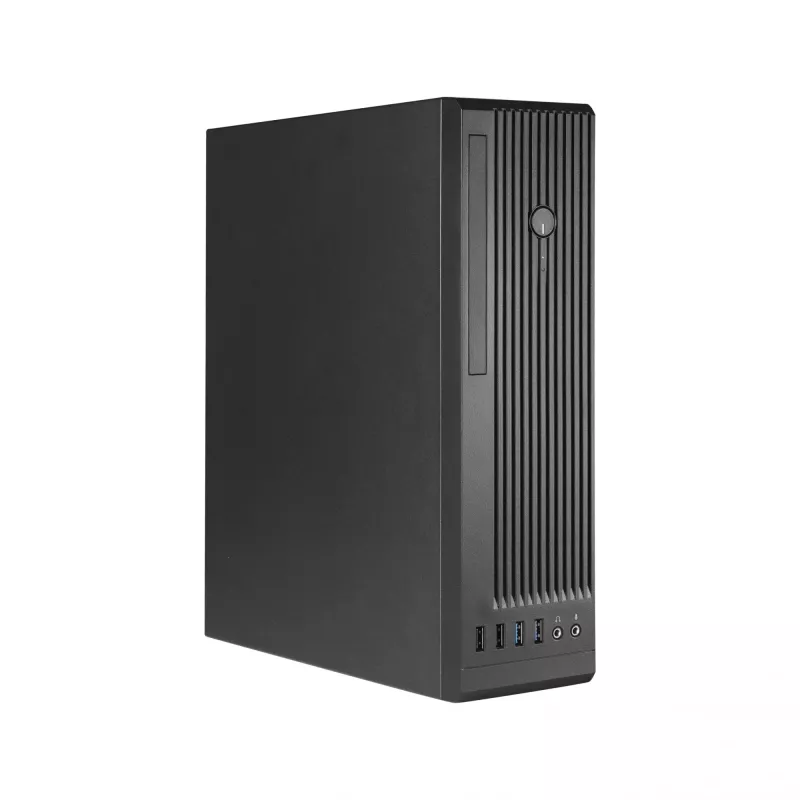 CHIEFTEC BE-10B-300 kompiuterio korpusas, mažas formos faktorius, juodas, microATX, 300 W maitinimo blokas, 22 cm GPU