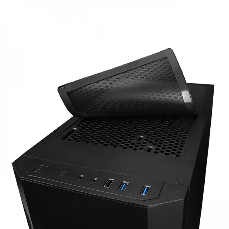 CHIEFTEC AS-01B-OP korpusas, Full Tower ATX, palaiko iki 320 mm GPU, 170 mm aukščio CPU aušintuvą, 2×3,5 col. + 2×2,5 col. nišos, USB 3.2 Gen1