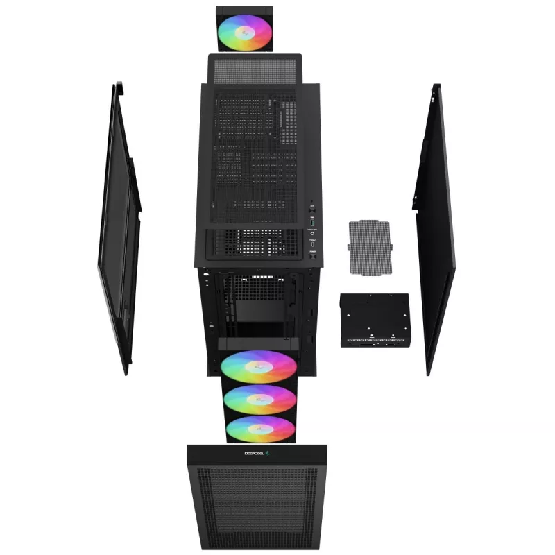 DEEPCOOL Ch560 Digital Midi Tower korpusas – juodas