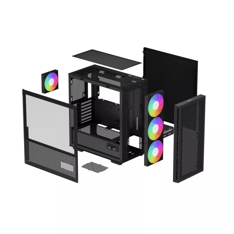 DEEPCOOL Ch560 Digital Midi Tower korpusas – juodas
