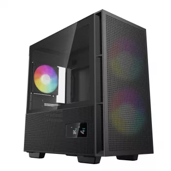 DEEPCOOL Ch360 Digital mikro bokšto korpusas - juodas