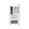 PC korpusas DeepCool CH360 micro ATX baltas — grūdintas stiklas, 2x140 mm priekiniai ventiliatoriai, USB-C, palaiko GPU iki 320 mm
