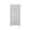 PC korpusas DeepCool CH360 micro ATX baltas — grūdintas stiklas, 2x140 mm priekiniai ventiliatoriai, USB-C, palaiko GPU iki 320 mm
