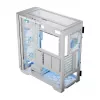 PC Case MODECOM HORIZON FLOW MIDI White — Midi-Tower, ARGB, Grūdintas stiklas, micro ATX, USB-C, 3x140mm priekyje, 1x140mm gale, GPU iki 400 mm, CPU aušintuvo aukštis 172 mm