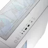PC Case MODECOM HORIZON FLOW MIDI White — Midi-Tower, ARGB, Grūdintas stiklas, micro ATX, USB-C, 3x140mm priekyje, 1x140mm gale, GPU iki 400 mm, CPU aušintuvo aukštis 172 mm