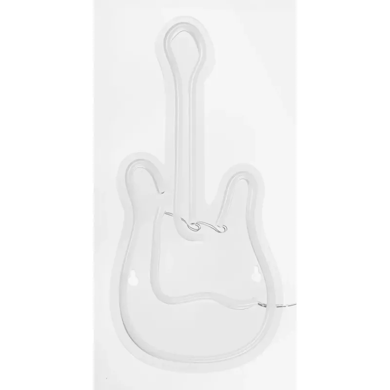 LED neoninė iškaba ActiveJet AJE-NEON GUITAR įvairiaspalvė USB 5V, 240×176×20 mm, paviršinis montavimas