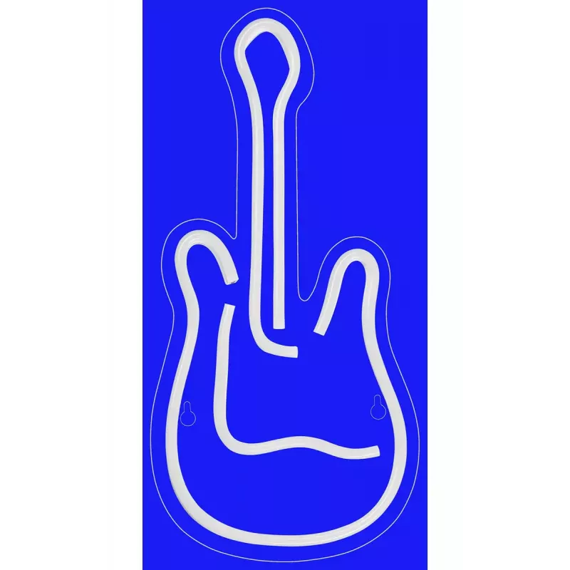 LED neoninė iškaba ActiveJet AJE-NEON GUITAR įvairiaspalvė USB 5V, 240×176×20 mm, paviršinis montavimas