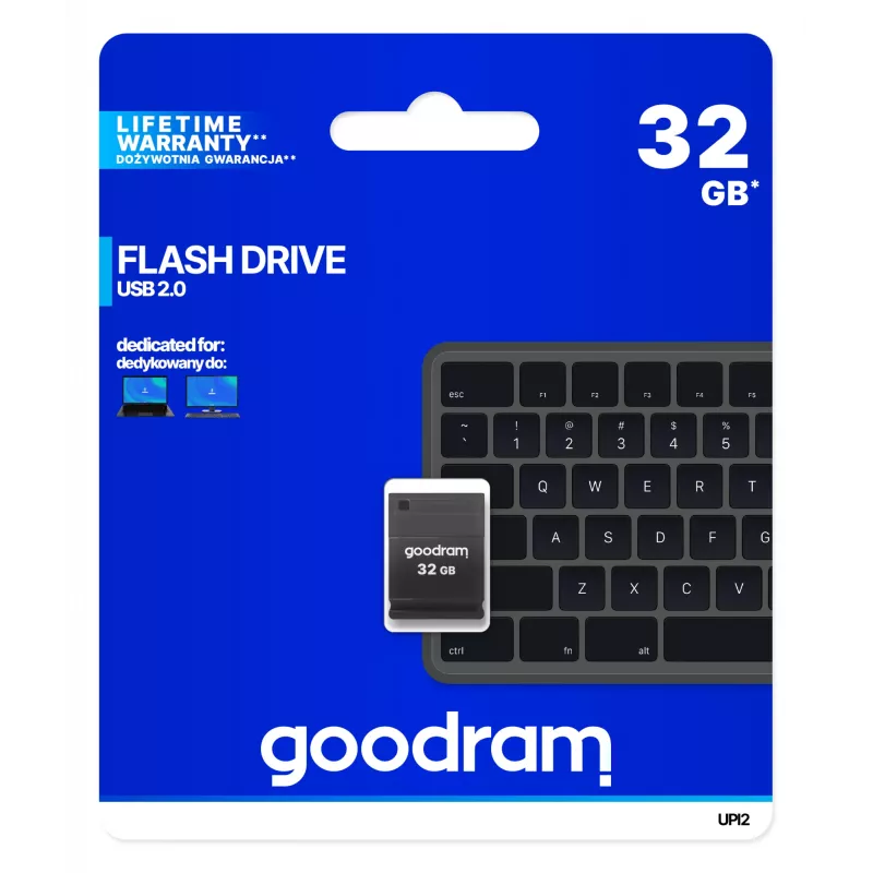 Goodram UPI2 USB atmintinė 32 GB USB Type-A 2.0 Juoda