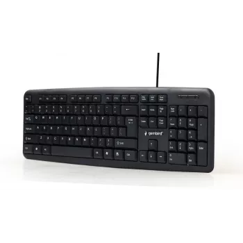 GEMBIRD KB-U-103 Standard - klaviatūra - Cored USB - Juoda - Qwerty US/Int'l