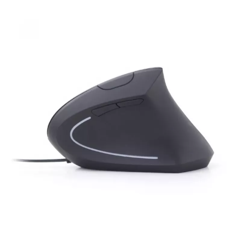 GEMBIRD optinė pelė MUS-ERGO-01 - ergonominė 6 mygtukų, ratukas, USB, juoda