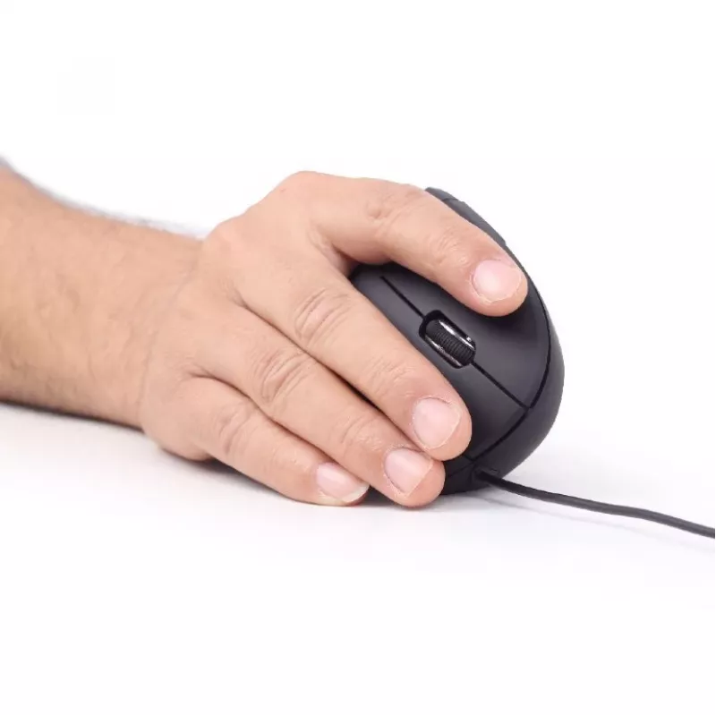GEMBIRD optinė pelė MUS-ERGO-01 - ergonominė 6 mygtukų, ratukas, USB, juoda