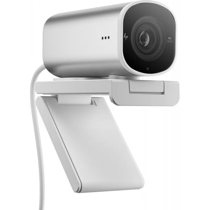 HP 960 4K srautinio transliavimo internetinė kamera, 8 MP, 3840 x 2160 pikselių, 4K Ultra HD, 30 kadrų per sekundę, 5x, Namams