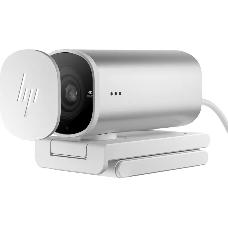 HP 960 4K srautinio transliavimo internetinė kamera, 8 MP, 3840 x 2160 pikselių, 4K Ultra HD, 30 kadrų per sekundę, 5x, Namams