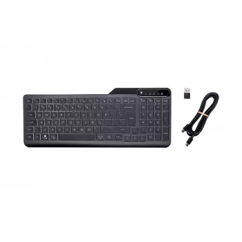 HP 400 apšviesta laidinė klaviatūra, viso dydžio (100%), laidinė, USB, mechaninė, QWERTY, juoda