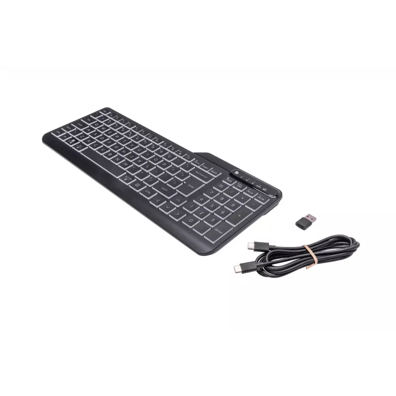 HP 400 apšviesta laidinė klaviatūra, viso dydžio (100%), laidinė, USB, mechaninė, QWERTY, juoda