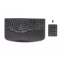 HP 960 ergonomiška belaidė klaviatūra, pilno dydžio (100 %), belaidė, RF belaidė + Bluetooth, membraninė, QWERTY, juoda