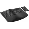 HP 965 ergonominė belaidė klaviatūra, pilno dydžio (100%), belaidė, RF belaidė + Bluetooth, membraninė, QWERTY, juoda