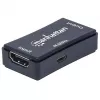 AV kartotuvas Manhattan HDMI Repeater 4K@60Hz, 1xHDMI įėj./išėj., 600 MHz pralaidumas, iki 40 m, maitinimas per mikro USB, juodas