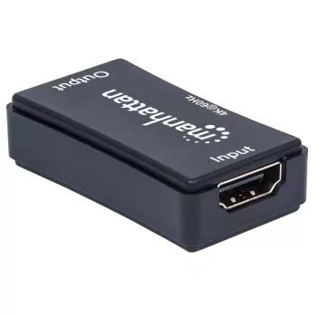 AV kartotuvas Manhattan HDMI Repeater 4K@60Hz, 1xHDMI įėj./išėj., 600 MHz pralaidumas, iki 40 m, maitinimas per mikro USB, juodas