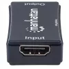 AV kartotuvas Manhattan HDMI Repeater 4K@60Hz, 1xHDMI įėj./išėj., 600 MHz pralaidumas, iki 40 m, maitinimas per mikro USB, juodas