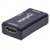 AV kartotuvas Manhattan HDMI Repeater 4K@60Hz, 1xHDMI įėj./išėj., 600 MHz pralaidumas, iki 40 m, maitinimas per mikro USB, juodas