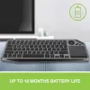 Techly ICTB9801TB klaviatūra Universali RF Belaidė + Bluetooth QWERTY JAV anglų Juoda