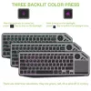 Techly ICTB9801TB klaviatūra Universali RF Belaidė + Bluetooth QWERTY JAV anglų Juoda