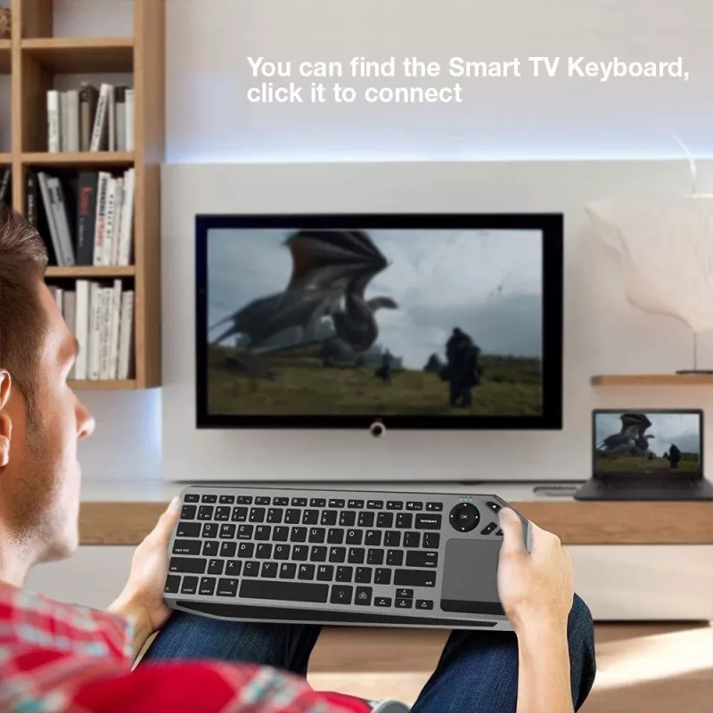 Techly ICTB9801TB klaviatūra Universali RF Belaidė + Bluetooth QWERTY JAV anglų Juoda