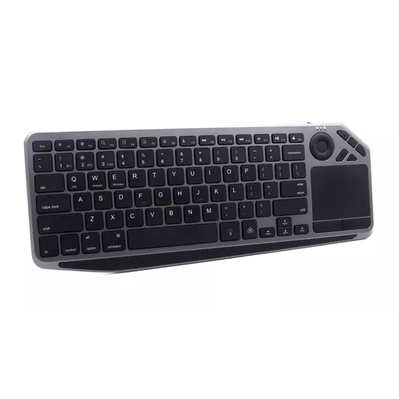 Techly ICTB9801TB klaviatūra Universali RF Belaidė + Bluetooth QWERTY JAV anglų Juoda